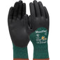 ATG 34-8753 – Seamless Knit A2 Engineered Yarn Glove with Premium Nitrile Coated MicroFoam Grip on Palm, Fingers & Knuckles - Touchscreen