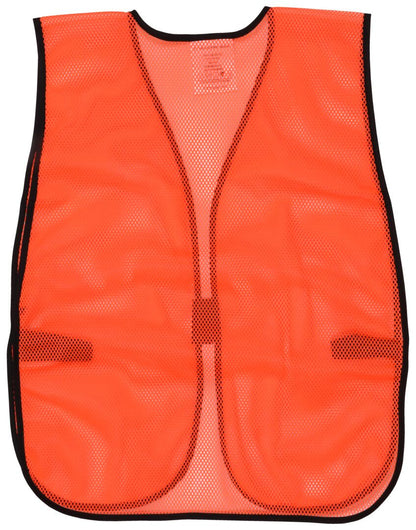 MCR Safety V201 - Orange Mesh Safety Vest - Light Weight Breathable Polyester Mesh Fabric - General Purpose Non-ANSI Rated Hi-Visibility Safety Vest — manufacturer image 3