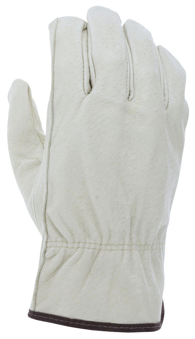 Grain Pigskin Driver Gloves, Select B Grade, Keystone Thumb, Unlined