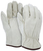 Grain Pigskin Driver Gloves, Unlined, Straight Thumb, CV-C Grade
