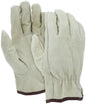 Pigskin Grain Leather Driver Gloves, Keystone Thumb, Unlined