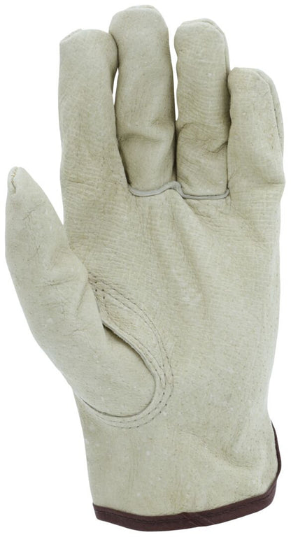 Pigskin Grain Leather Driver Gloves, Keystone Thumb, Unlined