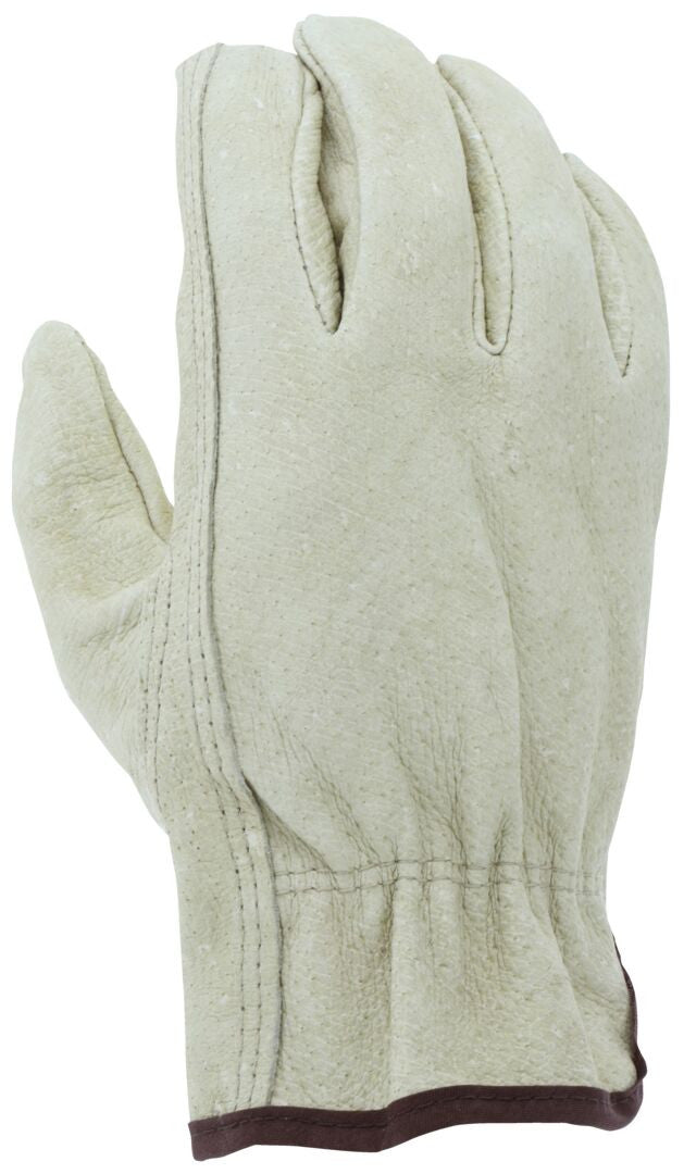 Pigskin Grain Leather Driver Gloves, Keystone Thumb, Unlined