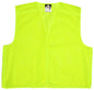 MCR Safety VMLBA - Hi Vis Fluorescent Lime Safety Vest - General Purpose Safety Vest Lightweight Breathable Mesh Fabric No Reflective Striping - Non-ANSI 5 point tear away safety vest