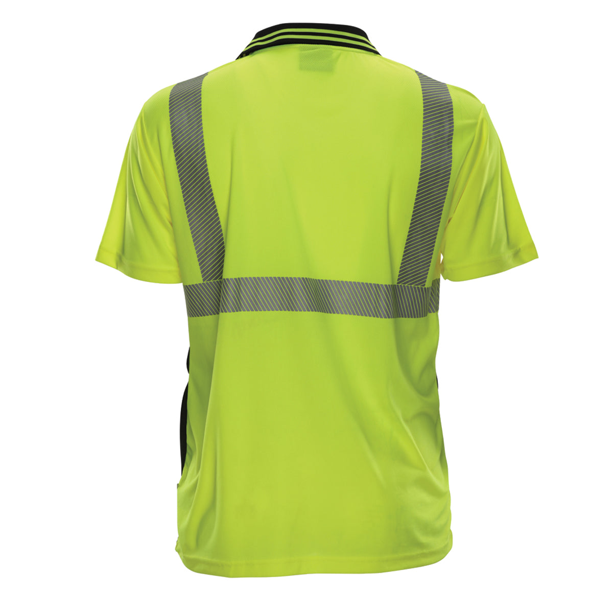 PIP Reflective Apparel 342CT ANSI Type R Class 2 Short Sleeve Polo Shirt with Segmented Tape