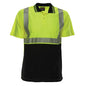 PIP Reflective Apparel 342CT ANSI Type R Class 2 Short Sleeve Polo Shirt with Segmented Tape
