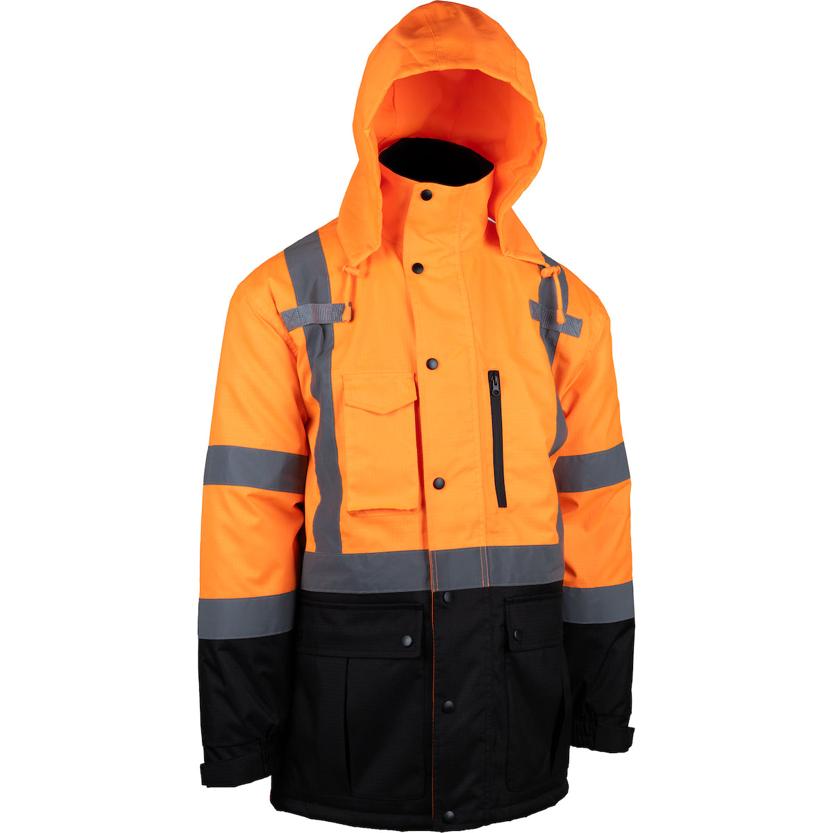 PIP® ANSI Type R Class 3 Value Coat with Quilted Insulation and Black Bottom
