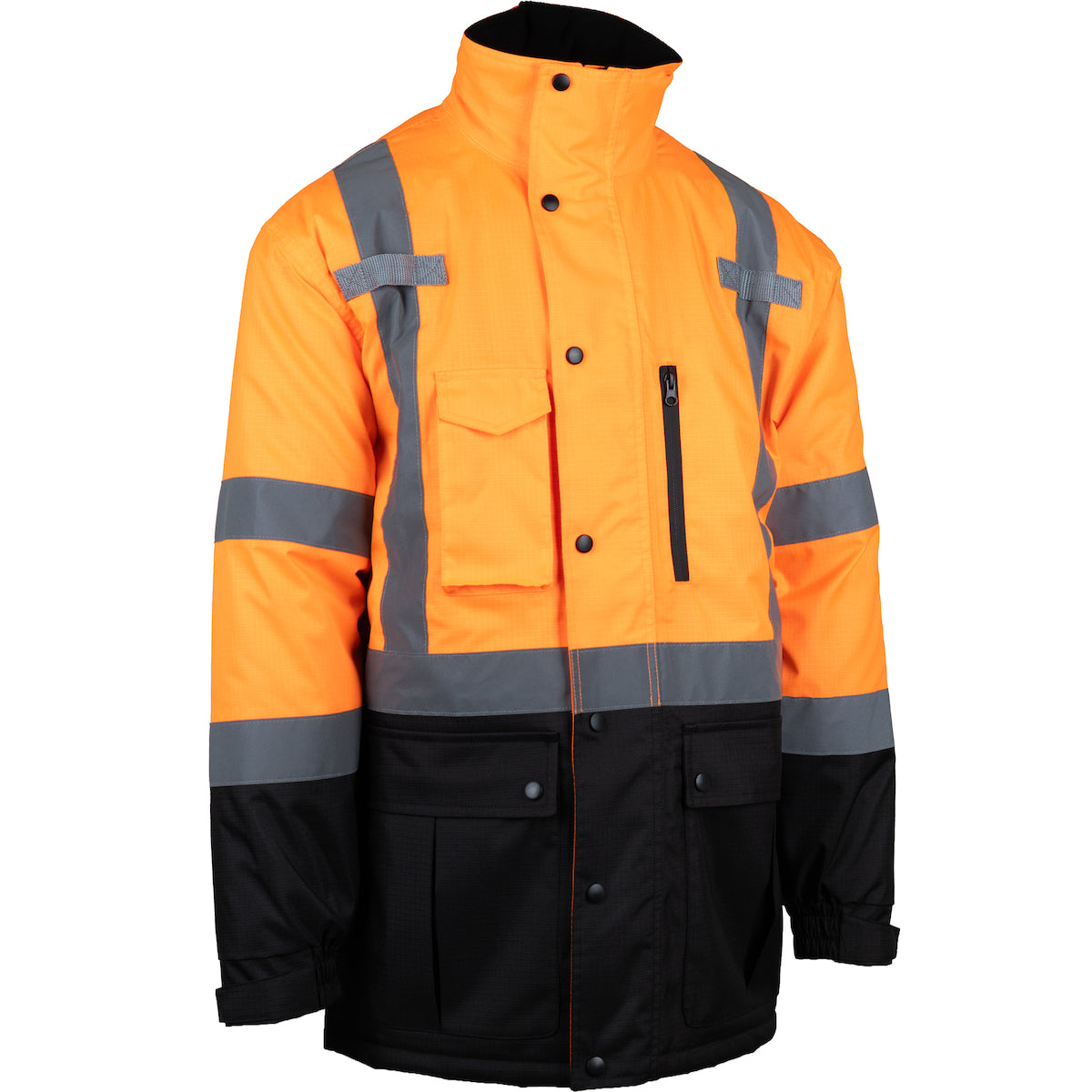 PIP® ANSI Type R Class 3 Value Coat with Quilted Insulation and Black Bottom