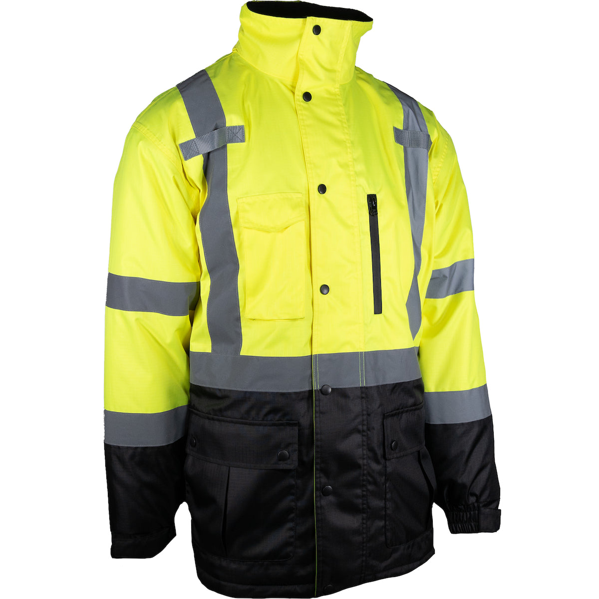 PIP® ANSI Type R Class 3 Value Coat with Quilted Insulation and Black Bottom