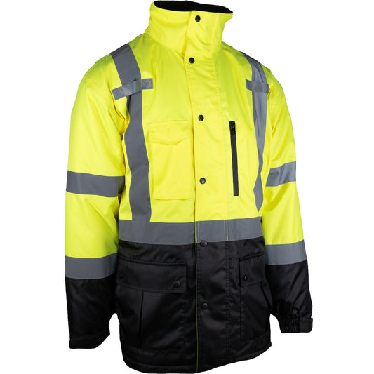 PIP® ANSI Type R Class 3 Value Coat with Quilted Insulation and Black Bottom