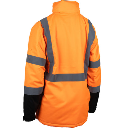 PIP 343-1758W ANSI Type R Class 3 Women's Value Coat with Quilted Insulation and Black Bottom