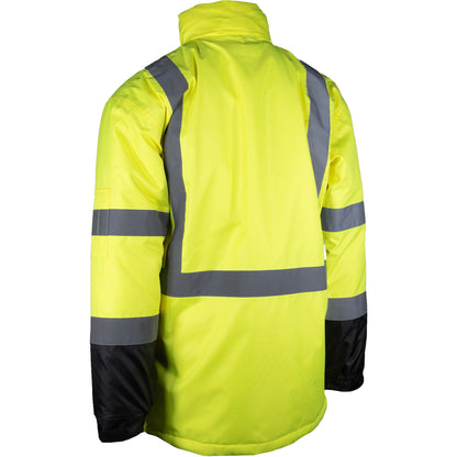 PIP 343-1758W ANSI Type R Class 3 Women's Value Coat with Quilted Insulation and Black Bottom