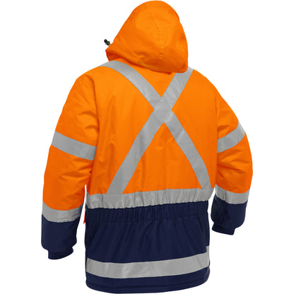 PIP Bisley 343M6450X ANSI Type R Class 3 Jacket with Navy Bottom and X-Back
