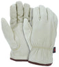 Grain Pigskin Leather Driver Gloves, Fleece Insulated, Keystone Thumb