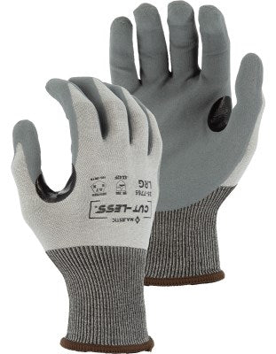 Cut-Less Korplex Glove with Foam Nitrile Palm, 18g, ANSI A7