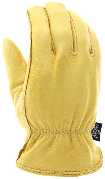 Grain Deerskin Leather Driver Gloves, Keystone Thumb, C100 Thinsulate Insulated