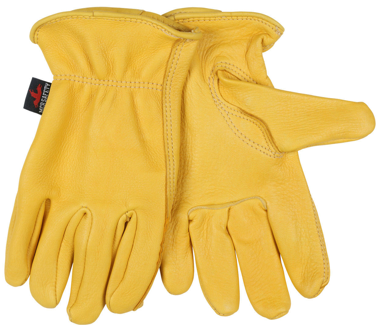 Grain Deerskin Leather Driver Gloves, Keystone Thumb, Slip-On Cuff