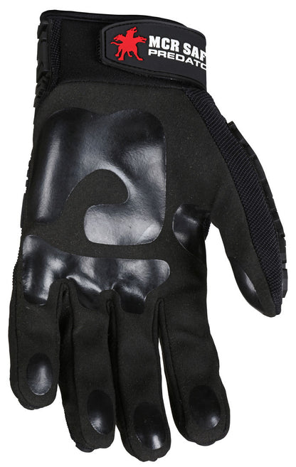 PD2904 - Predator® Mechanics Gloves - Synthetic Leather Palm - Tire Tread Pattern TPR Back of Hand Protection - Adjustable Wrist Closure with ID Pad - PVC on the Fingertips, Palm, and Thumb Crotch for Enhanced Grip and Abrasion Resistance