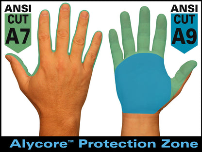 PD2905A - Predator® Mechanics Gloves - Cut Resistant Work Gloves - Made with Alycore™ - Cut and Puncture Protection - Tire Tread Pattern TPR Protects the Back of Hand - Adjustable Wrist Closure with ID Pad