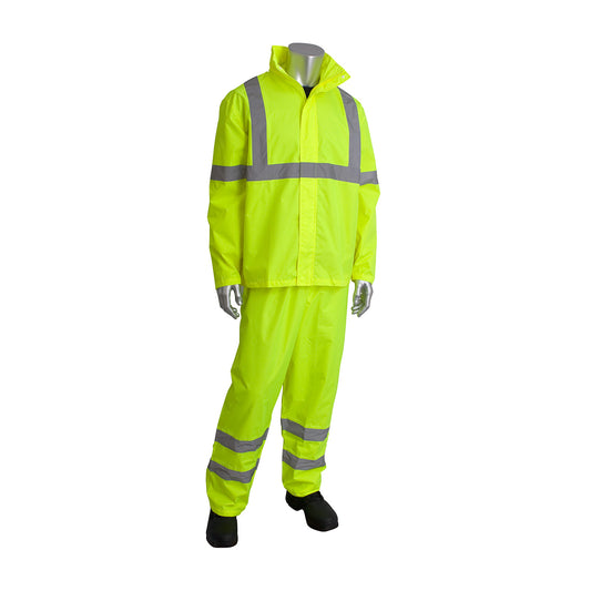 Viz™ ANSI Type R Class 3 Two-Piece Value Rainsuit Set
