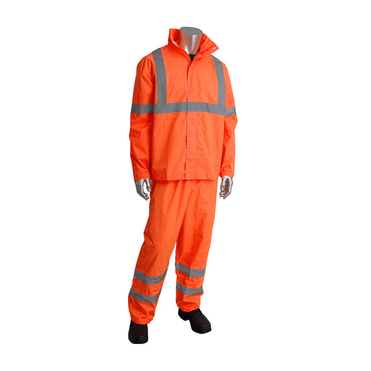 PIP 353-1000 Viz ANSI Type R Class 3 Two-Piece Value Rainsuit Set - view 4