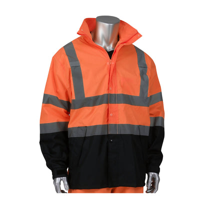 Viz™ ANSI Type R Class 3 Value All Purpose Waterproof Jacket with Black Bottom