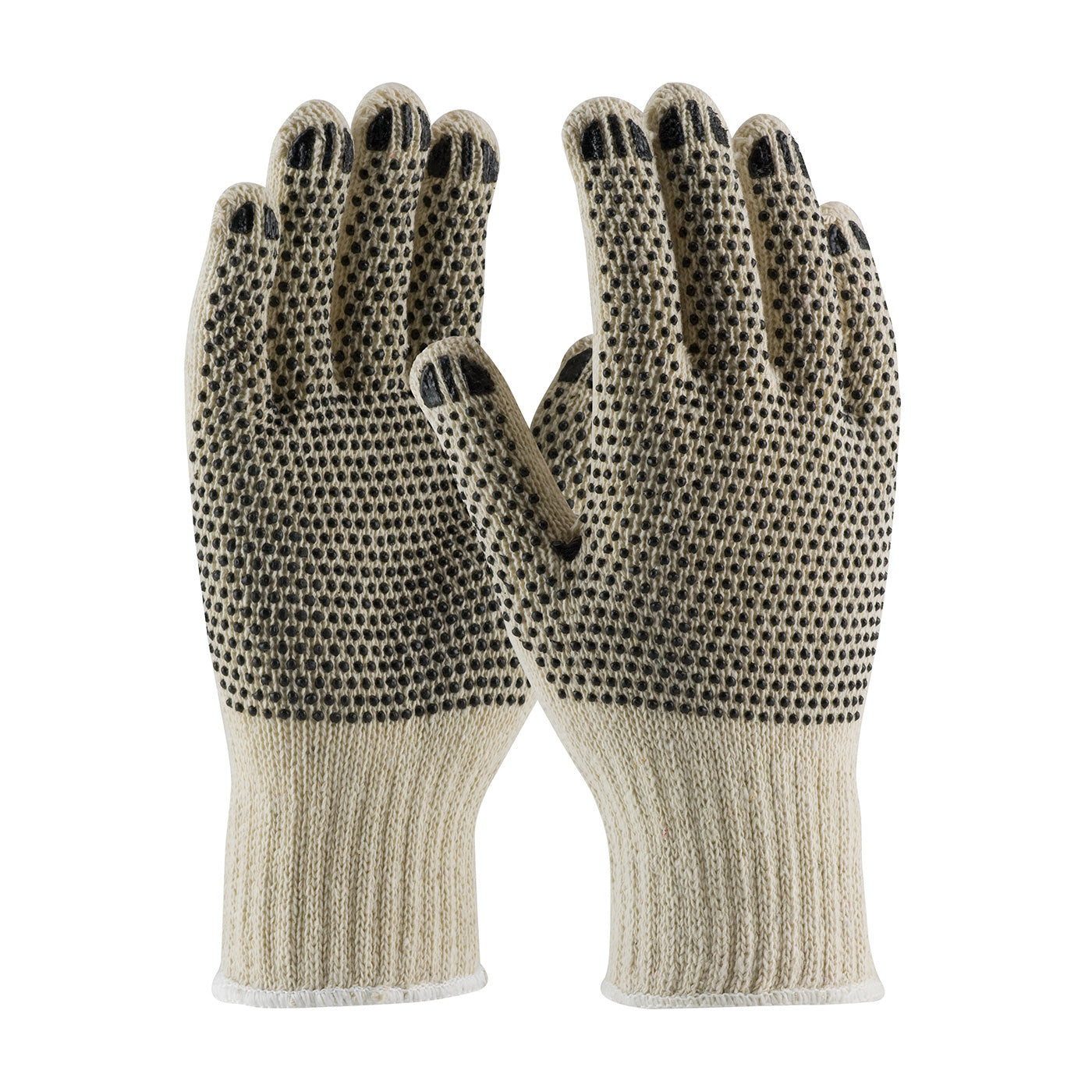 PIP® Regular Weight Seamless Knit Cotton/Polyester Glove with PVC Dotted Grip - Double-Sided