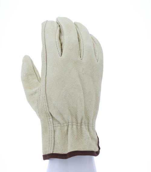 3408_ - 3408L - 36014 - 3603408 - Leather Drivers Work Gloves - Select B Grade Unlined Grain Pigskin - Keystone Thumb - Pigsk
