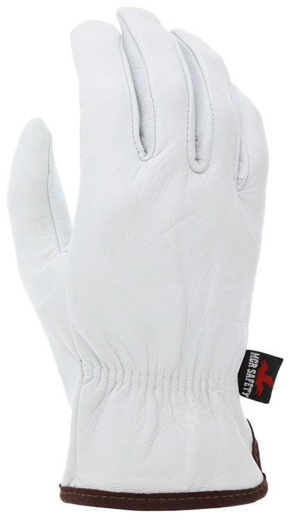 Grain Goatskin Leather Driver Gloves, Premium A Grade, Straight Thumb