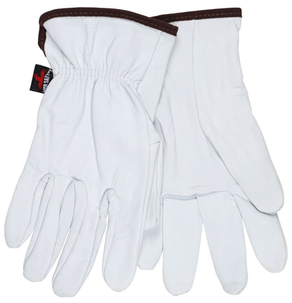 Grain Goatskin Leather Driver Gloves, Premium A Grade, Straight Thumb