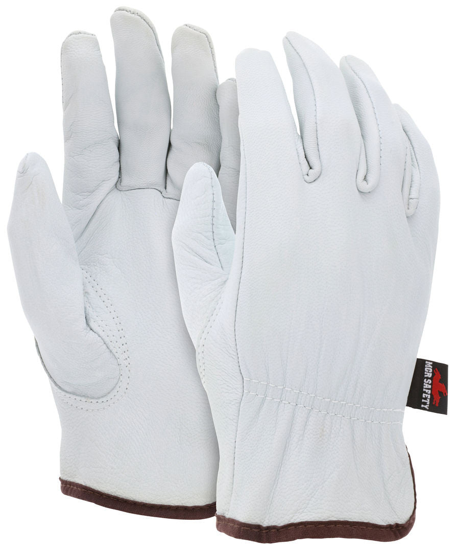 Grain Goatskin Leather Driver Gloves, Premium A Grade, Keystone Thumb