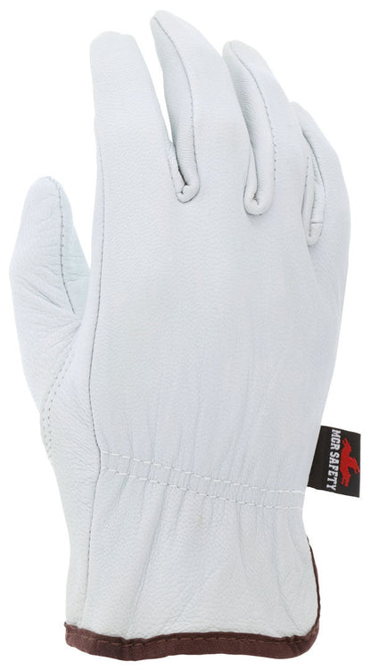 Grain Goatskin Leather Driver Gloves, Premium A Grade, Keystone Thumb