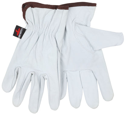 Grain Goatskin Leather Driver Gloves, Premium A Grade, Keystone Thumb