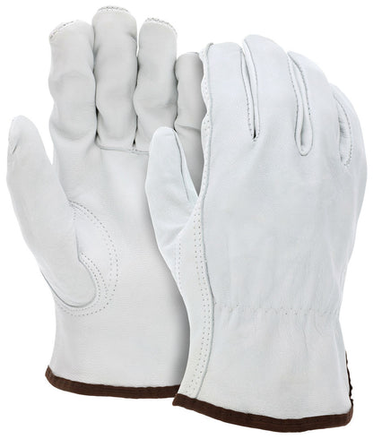 Grain Goatskin Driver Gloves, Keystone Thumb, Open Cuff