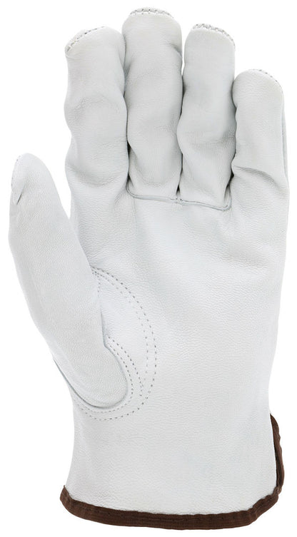 Grain Goatskin Driver Gloves, Keystone Thumb, Open Cuff