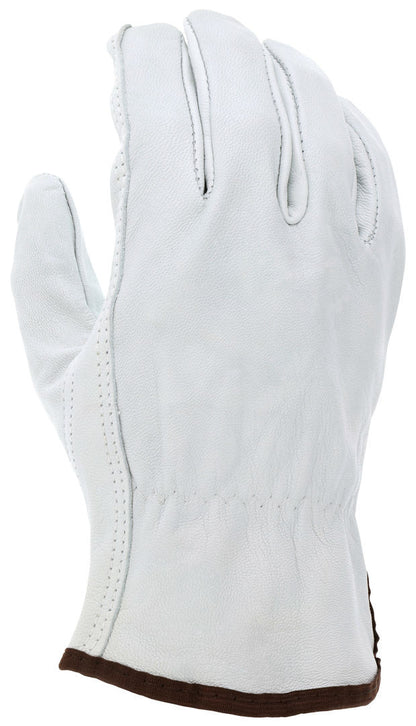 Grain Goatskin Driver Gloves, Keystone Thumb, Open Cuff