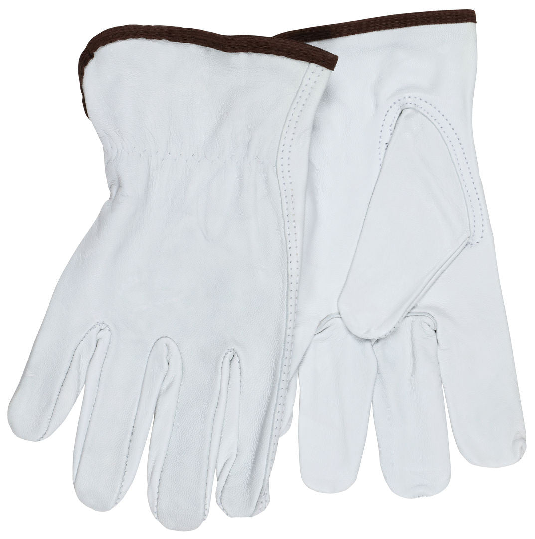 Grain Goatskin Driver Gloves, Keystone Thumb, Open Cuff