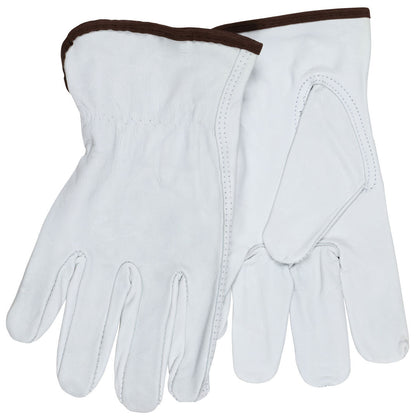 Grain Goatskin Driver Gloves, Keystone Thumb, Open Cuff