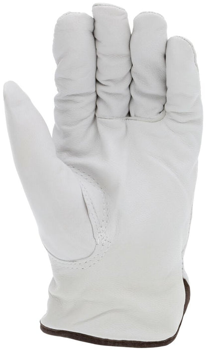 Grain Goatskin Driver Gloves, Thermosock Lined, Keystone Thumb