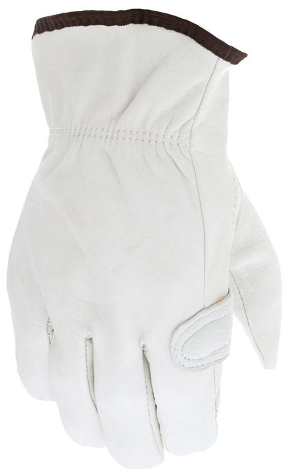 Grain Goatskin Drivers Gloves, Foam Padded Palm, Keystone Thumb