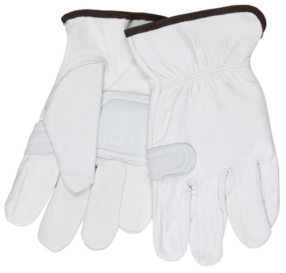 Grain Goatskin Drivers Gloves, Foam Padded Palm, Keystone Thumb