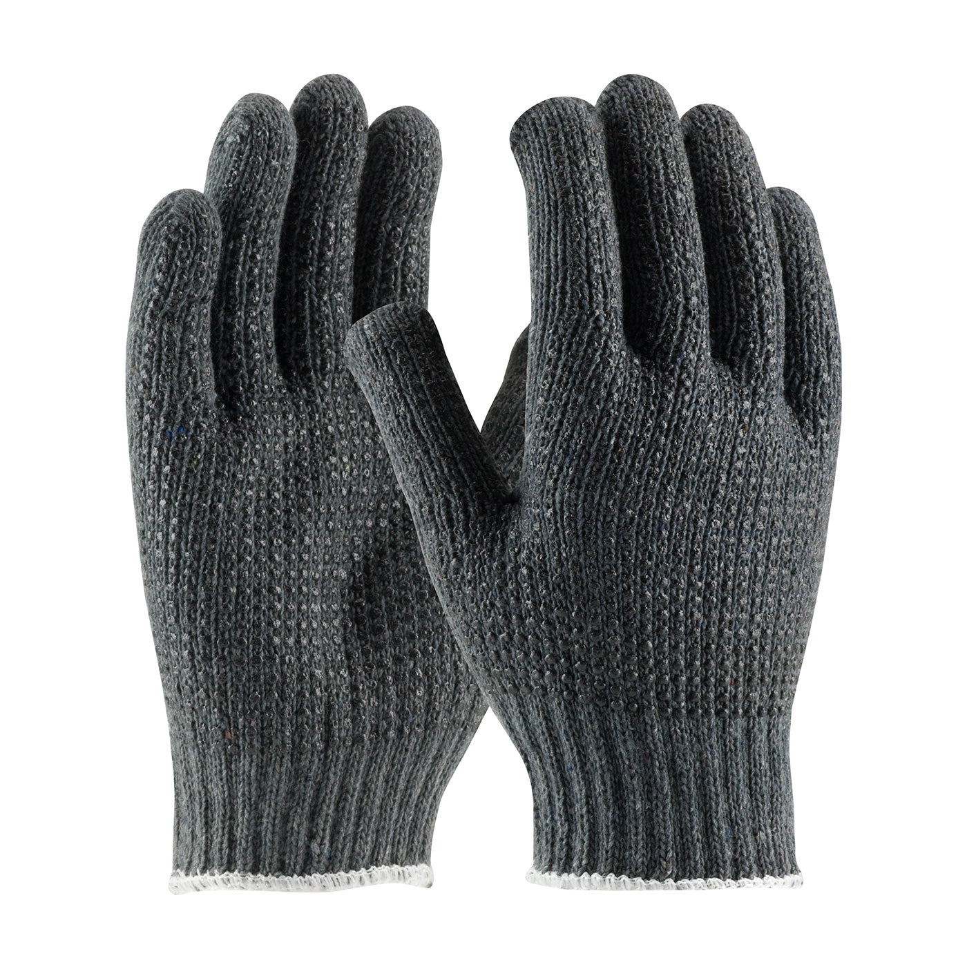 Seamless Knit Cotton / Polyester Glove with Double-Sided PVC Dot Grip - 7 Gauge