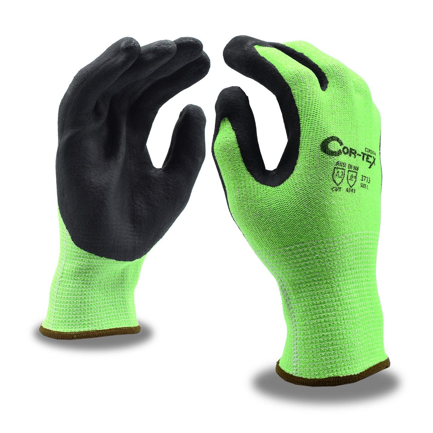 Cordova Cor-tex™ HI-VIS Lime 13-gauge HPPE Pl #3713 - 3713XS