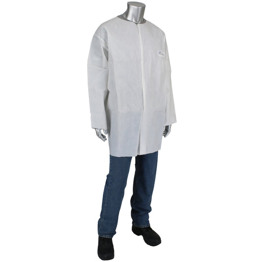 Posi-Wear® UB™ - Lab Coat with No Pockets 56 gsm