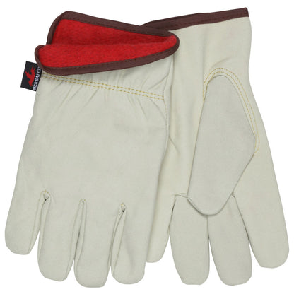 Insulated Driver Gloves, Premium Synthetic Leather, Fleece Lined, Keystone Thumb
