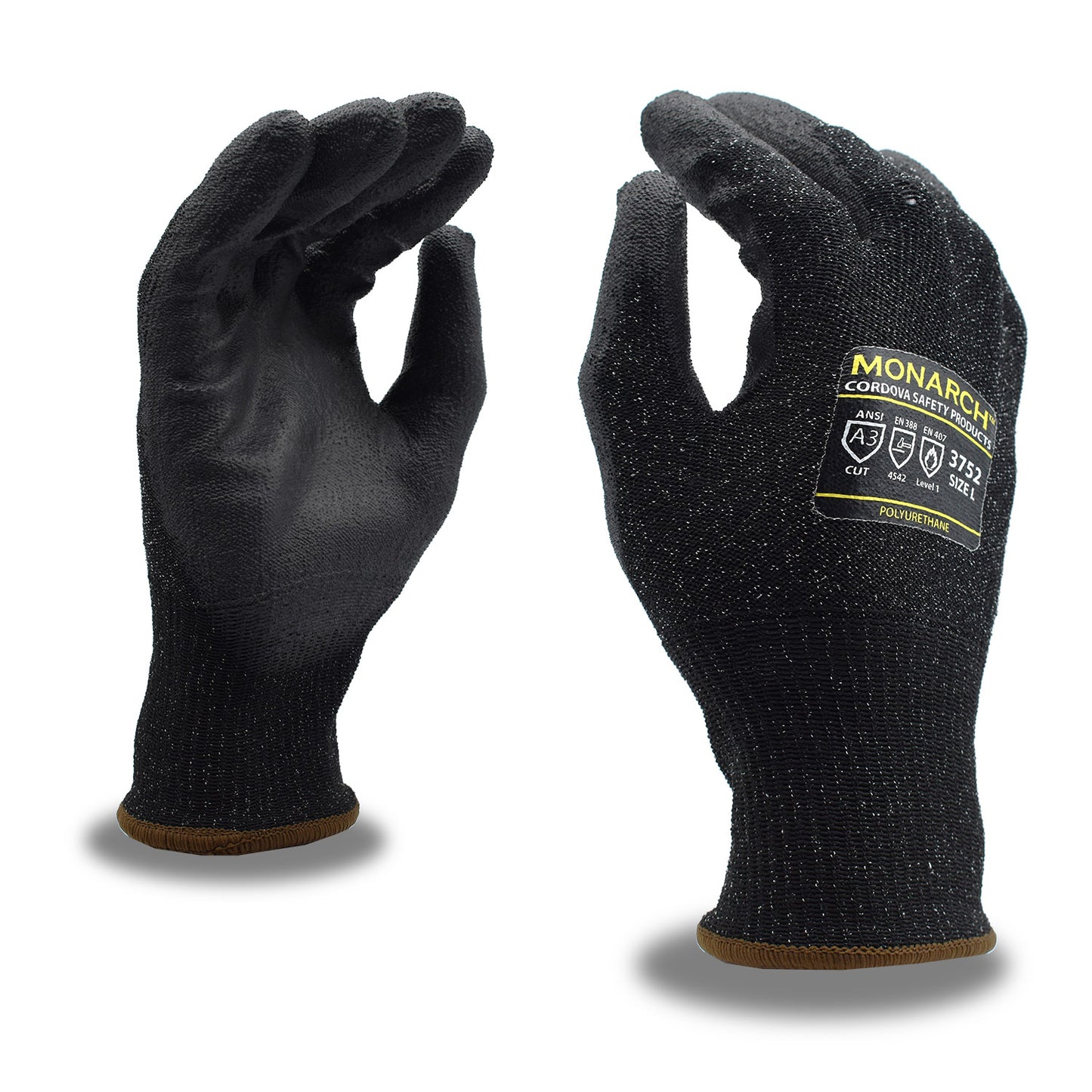 Cordova Monarch-pu™: 13-gauge, Black High Per #3752 - 3752S