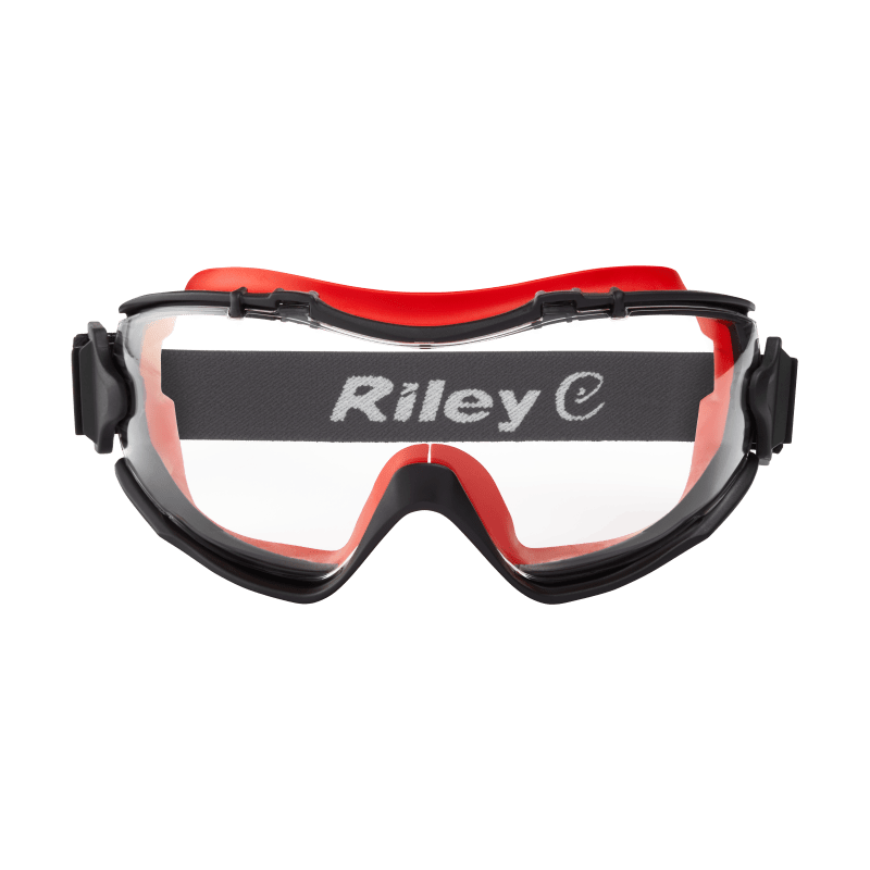 Riley RLY00221 Velia - clear lens front - manufacturer photograph; case of 100 goggles