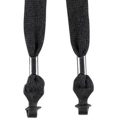MCR Safety 215 - Economy, Black Rubber Loop Ends Lanyard product image