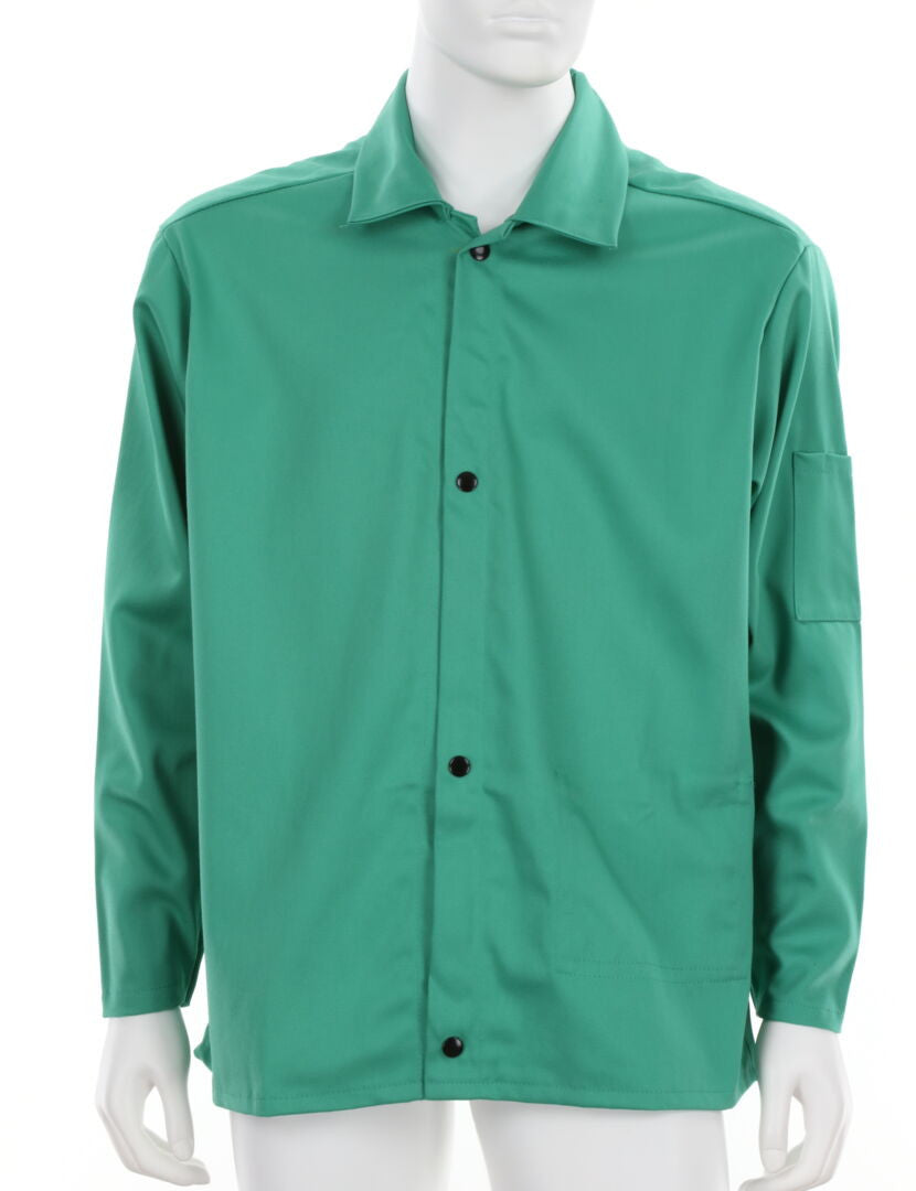 MCR Safety 39031 - F/R GREEN COTTON 30" JACKET W/POCKET X2 - manufacturer product image 2