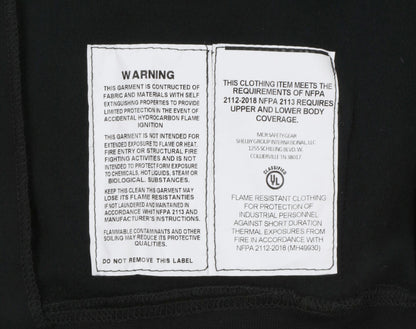 MCR Safety SS1BK - MCR Safety FR Gear - Black Flame Resistant (FR) Hooded Sweatshirt - 95% Cotton 5% Spandex - Interlock Fleece Shell - Black 11.5 oz/yd² - Fabric Meets NFPA 70E and NFPA 2112 Requirements — manufacturer image 5